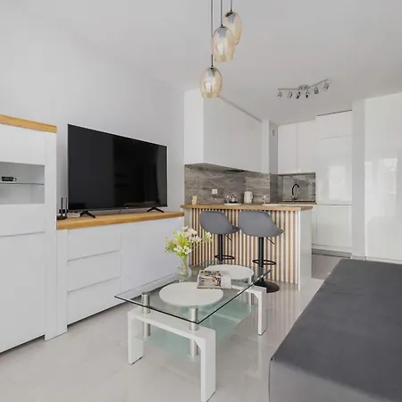 Nowoczesny W Gliwicach Z Umeblowanym Balkonem By Renters Lägenhet
